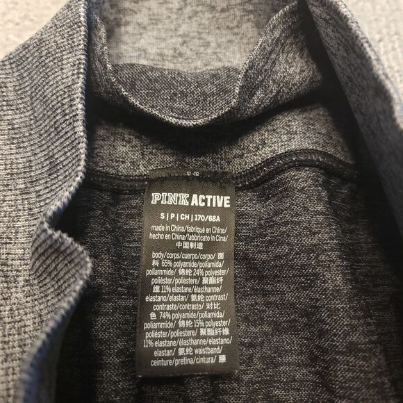 Victoria’s Secret PINK Womens S Leggings Gray Countour Workout Seamless Pants - Picture 3 of 10